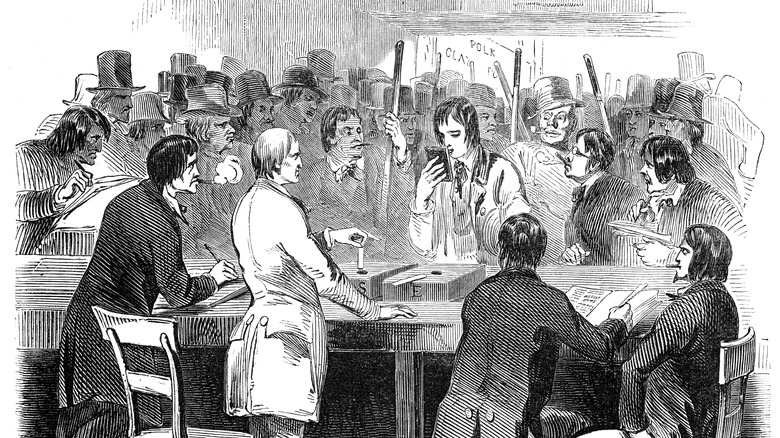 Illustration of voting from 1844
