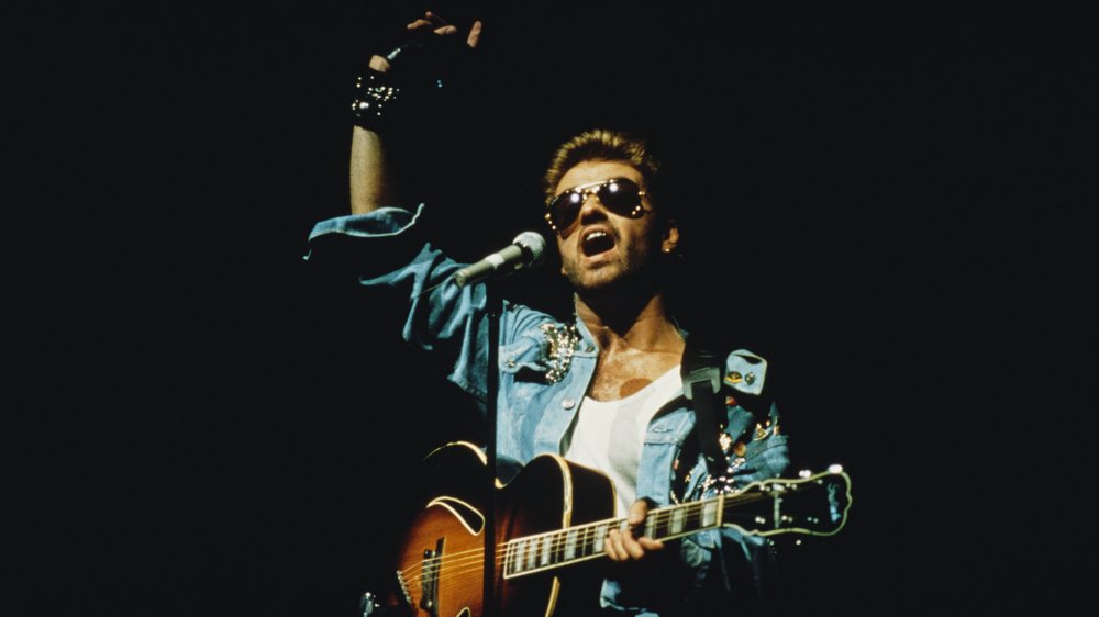 George Michael performs in 1988