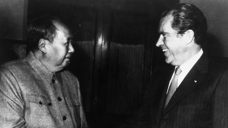 Mao Zedong and Richard Nixon