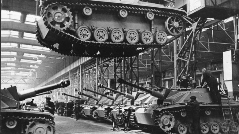 German tank production facility