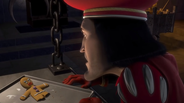 Prince confronts gingerbread man in 'Shrek'