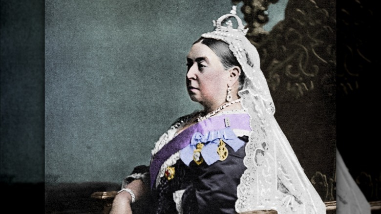 colorized photo of queen victoria
