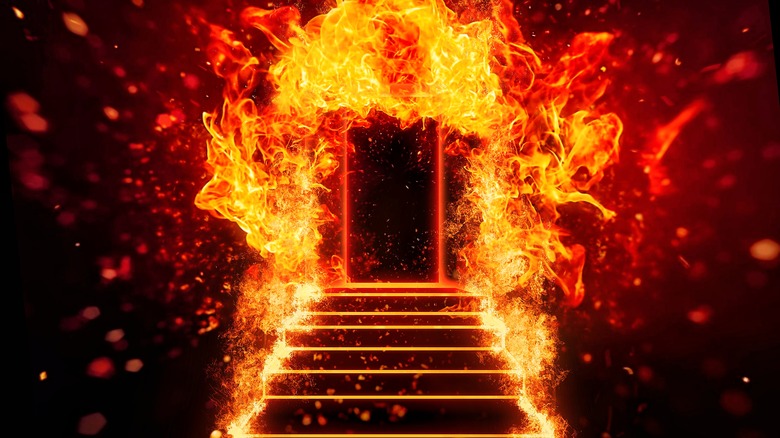 Fiery stairway to hell