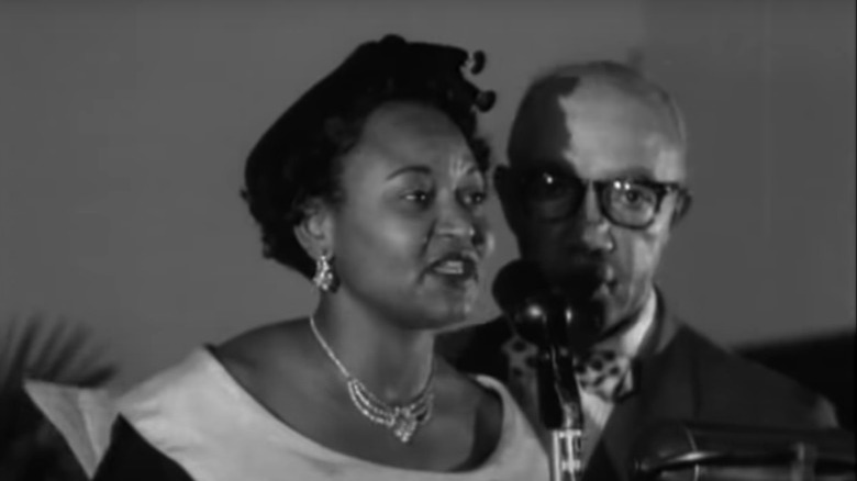Mamie Till-Mobley on stage