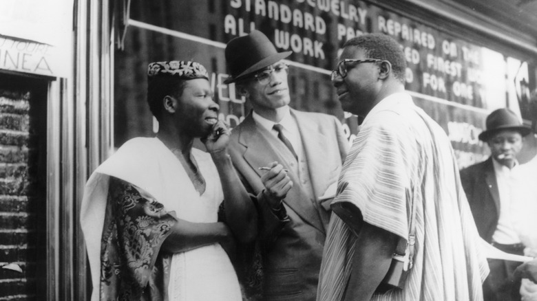 Malcolm X with associates