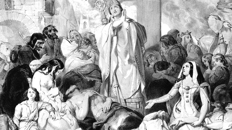 Praying during the bubonic plague 