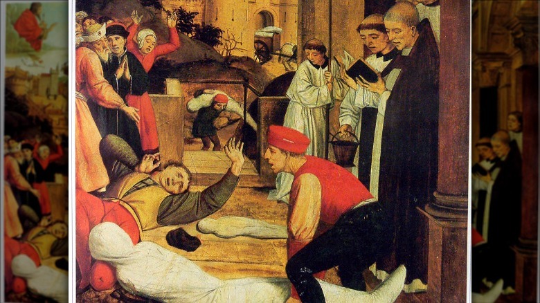 painting of the plague of justinian