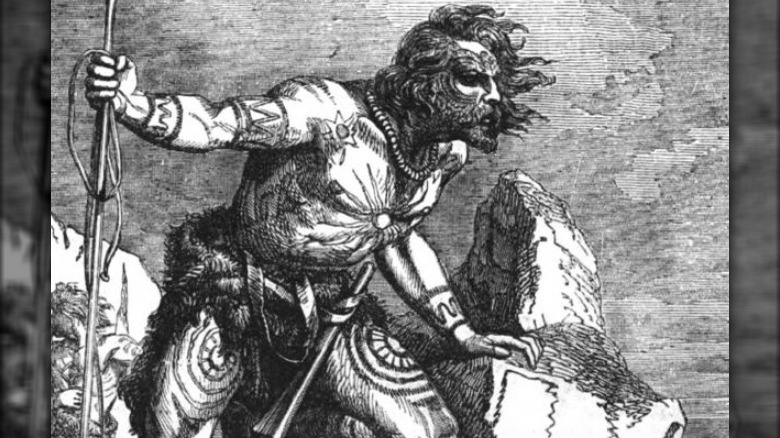 illustration of a pictish warrior