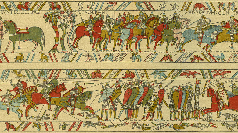 bayeux tapestry depicting norman invasion