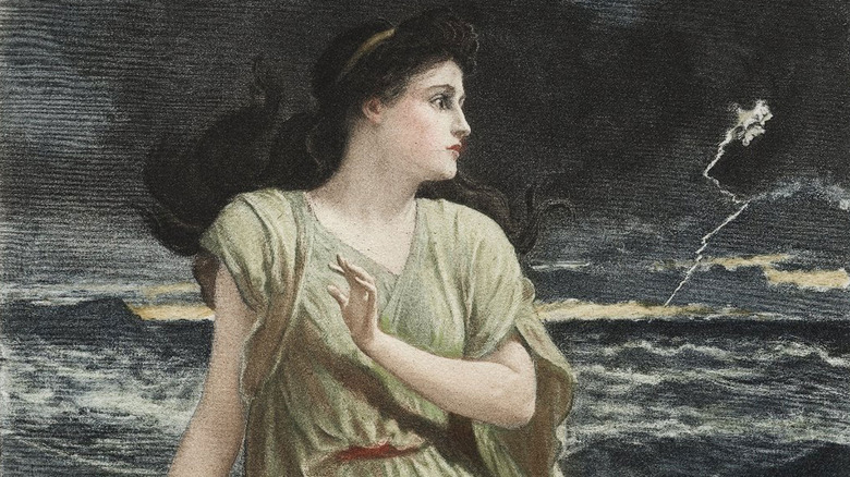 Illstration of Miranda from The Tempest