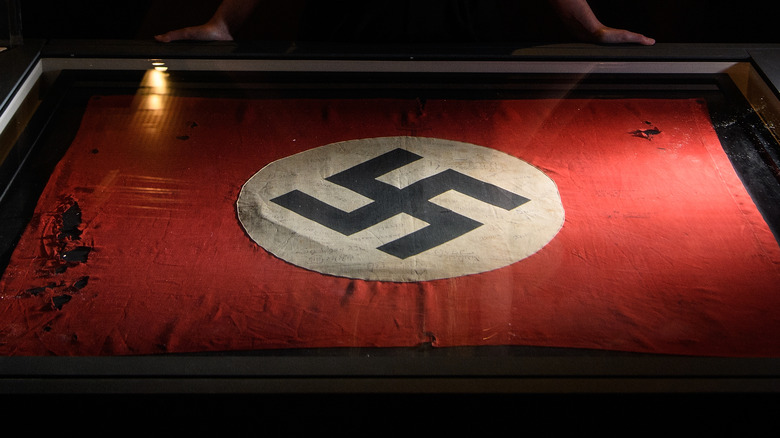 swastika on a nazi flag