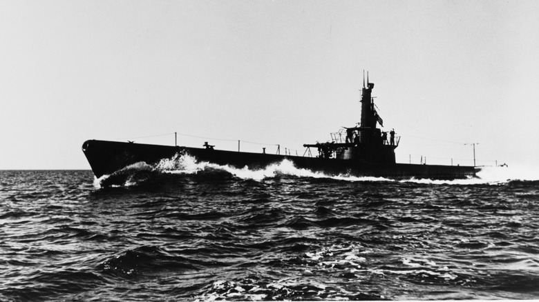 USS Capelin at sea