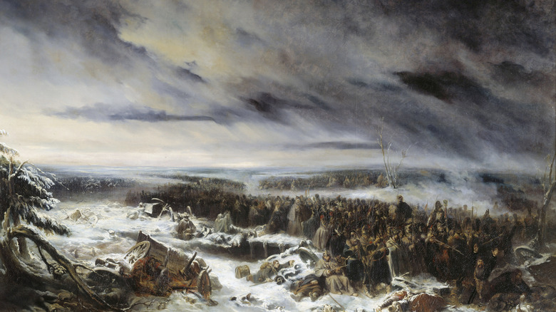 Napoleon's retreat from Russia snow